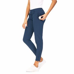 Hiverlay Women’s Slim Fit Lightweight Ankle Golf Pants S Blue